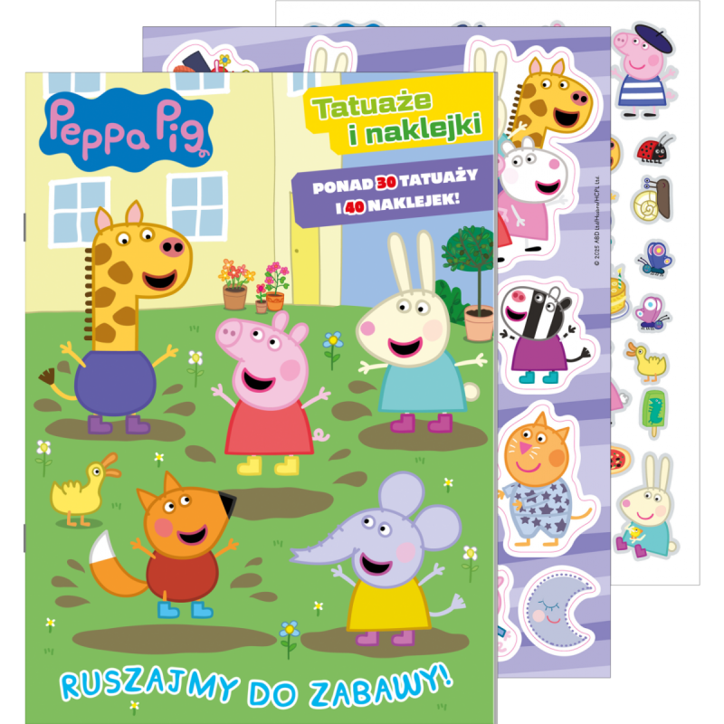 Świnka Peppa Tatuaże i naklejki 1 Ruszajmy do zabawy!