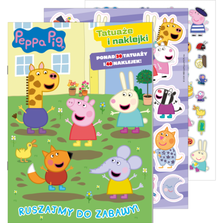 Świnka Peppa Tatuaże i naklejki 1 Ruszajmy do zabawy!