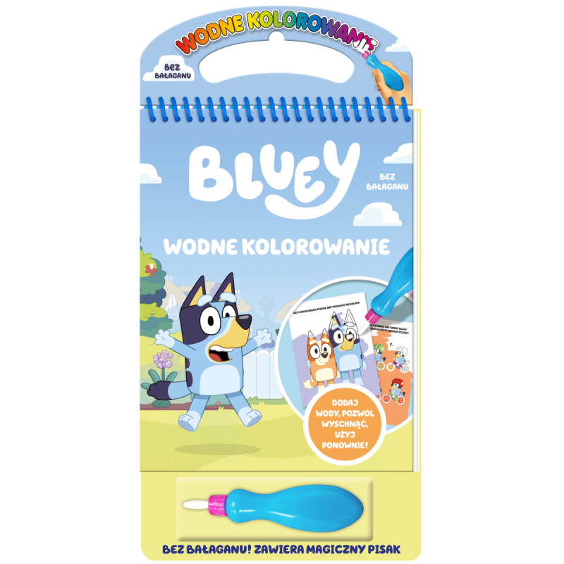 Bluey Wodne kolorowanie - z pisakiem na wodę