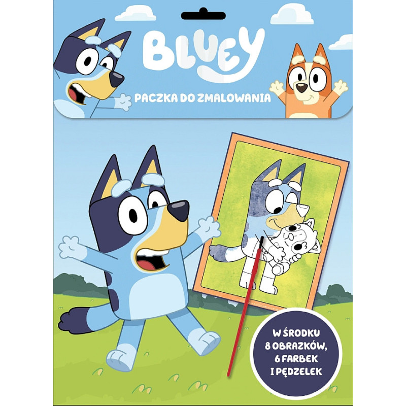 Bluey Paczka do zmalowania - z farbami i pędzelkiem