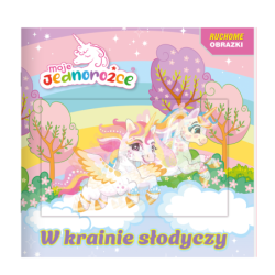 Moje jednorożce Ruchome obrazki W krainie słodyczy - okładka 3D