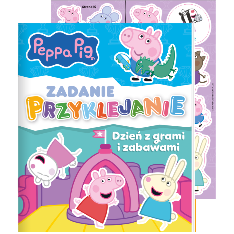 Świnka Peppa Zadanie Przyklejanie 8 Dzień z grami i zabawami